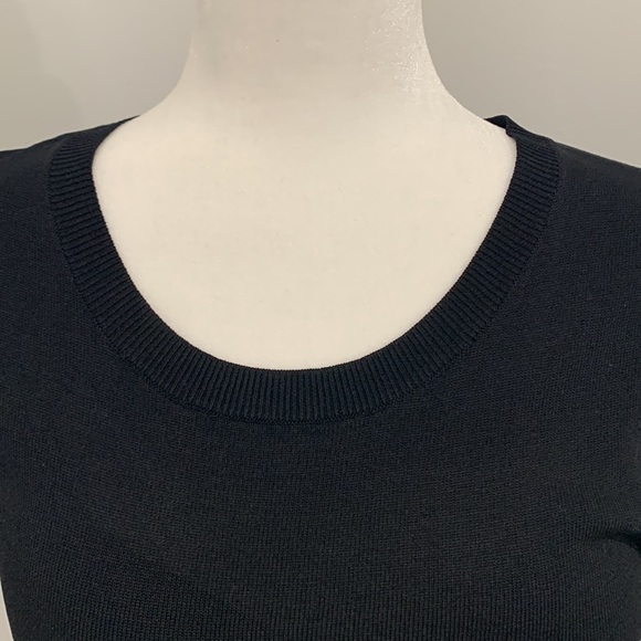 Maje pleated black/white pattern dress. - Picture 4 of 9